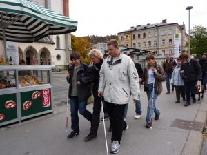 Die OhrenblickerInnen aus Nürnberg und Köln besichtigen Salzburg.