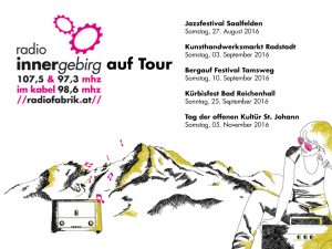Radio Innergebirg auf Tour. Die Radiofabrik im Pongau, Pinzgau und Lungau unterwegs