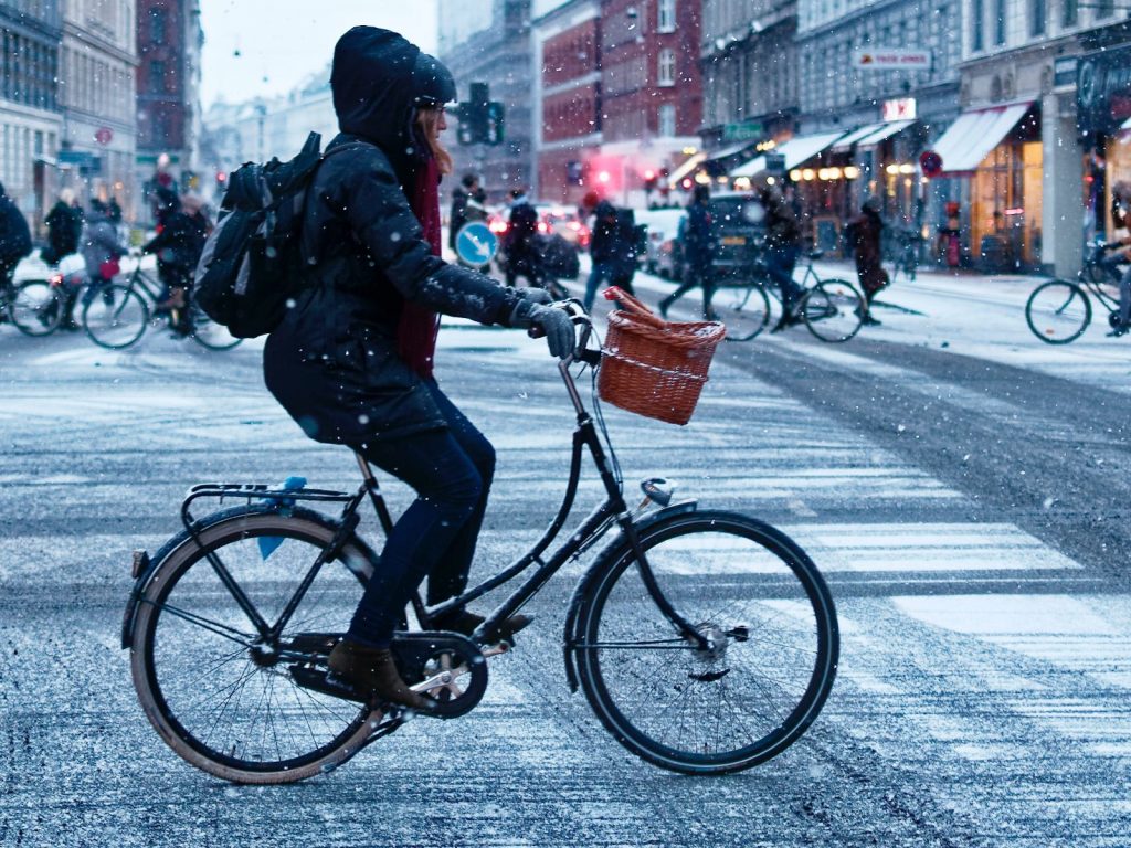 fahrrad im winter