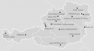 Map Community Media Austria