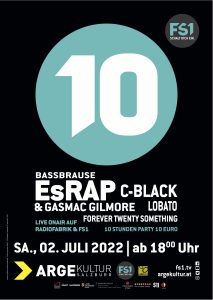 FERN10 - 10 Jahre FS1 Freies Fernsehen Salzburg - Party Samstag 2. Juli 2022 (Live auf Radiofabrik)