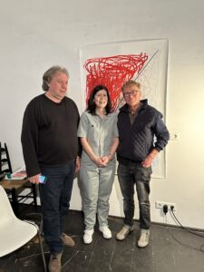 Ewigkeitsgasse – Astrid Rieder mit Herbert Lacina (links im Bild) März 2023 Atelier für neue Musik