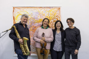 30 Jahre Kunst Astrid Rieder Musiker Beim Workshop