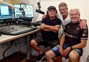 Sport-Podcast Pinzgau. Mit Klaus Vorreiter 3 Männer im Radiostudio