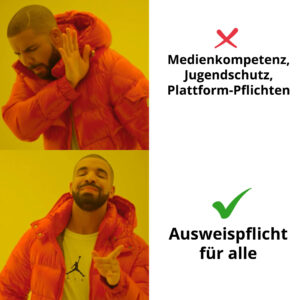 Altersnachweis auf Social Media - Netzpolitischer Abend Netzpat Meme 2026 03 05