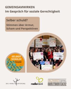 Selber schuld? – Stimmen über Armut, Scham und Perspektiven Sendung SBG AMK GemeinsamWirken Selber Schuld