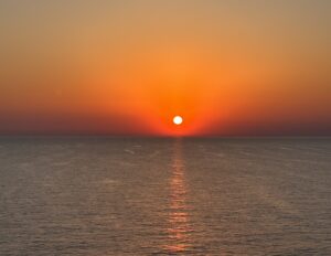 Sonnenuntergang über dem Meer